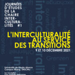 Affiche Journées d'études de la Chaire Interculturalités